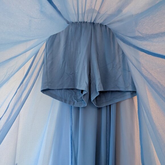 Torrid Blue Chiffon Maxi Skirt | L - Picture 3 of 4